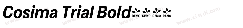 Cosima Trial Bold字体转换